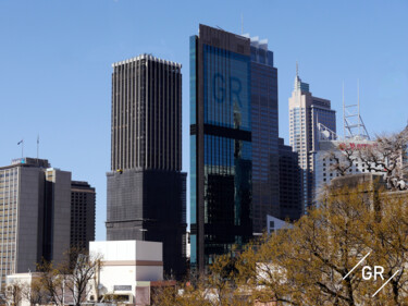 Fotografia intitulada "Harbour Sydney Skyl…" por Günter Ruhm, Obras de arte originais, Fotografia Manipulada