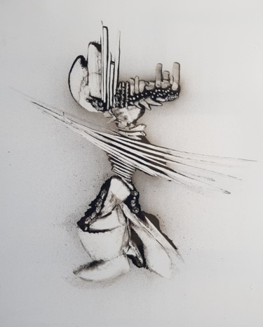 Peinture intitulée "EQUILIBRIUM Abstrac…" par Guenzone, Œuvre d'art originale, Bombe aérosol