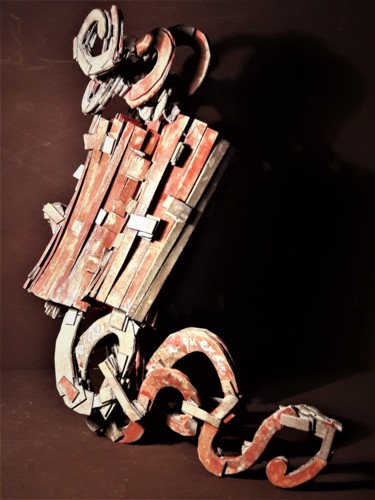 Escultura titulada "serie "thermidor" n…" por Gilles Guerber, Obra de arte original, Cartulina