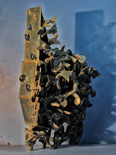 Sculpture titled ""plaisir"" by Gilles Guerber, Original Artwork, Cardboard