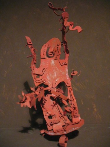 Скульптура под названием "serie "frivolité"" - Gilles Guerber, Подлинное произведение искусства, Металлы
