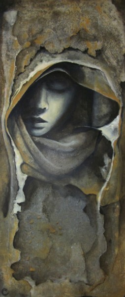 Painting titled "sans titre" by Chantal Guerlet, Original Artwork