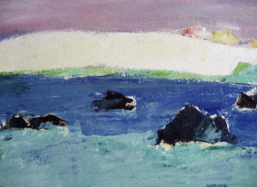 Peinture intitulée "La Bretagne" par Guernez, Œuvre d'art originale, Huile