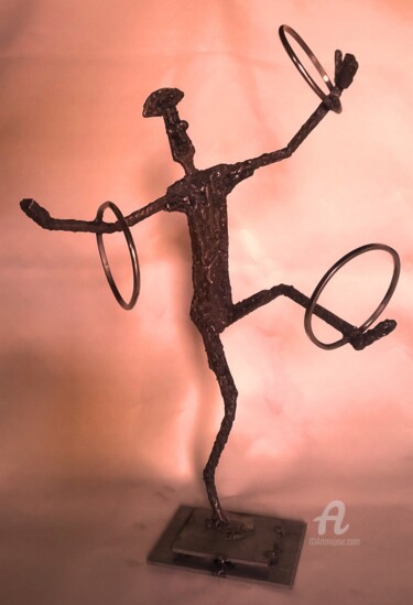 Sculpture intitulée "ABSCISSES, ORDONNÉE…" par Gueryn, Œuvre d'art originale, Métaux