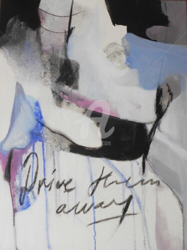 Картина под названием "Drive them away" - Gugi Goo, Подлинное произведение искусства, Акрил