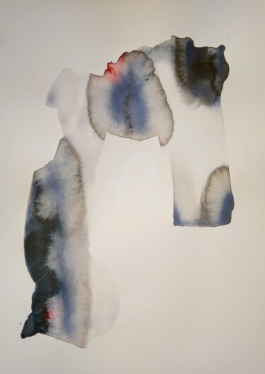 Картина под названием "C memory 2" - Gugi Goo, Подлинное произведение искусства, Акварель