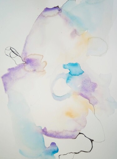 Painting titled "C memory y" by Gugi Goo, Original Artwork, Watercolor