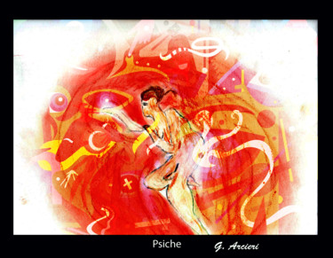 Painting titled "Psiche" by Guglielmo Arcieri, Original Artwork