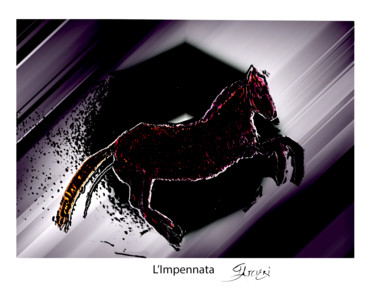 Painting titled "L'Impennata" by Guglielmo Arcieri, Original Artwork