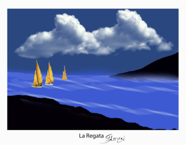 Digital Arts titled "LA Regata" by Guglielmo Arcieri, Original Artwork