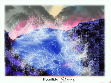 Digital Arts titled "IL Conflitto" by Guglielmo Arcieri, Original Artwork