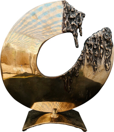 Скульптура под названием "Colata ovale" - Guglielmo Ferraiola, Подлинное произведение искусства, Бронза