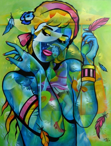 on y laisse toujours des plumes... 89x116 ©2017 par Jeannette Guichard-Bunel