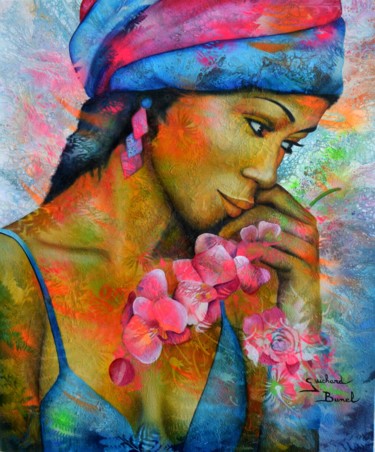 Cueillez votre jeunesse... Peinture intitulée "Cueillez votre jeun…" par Jeannette Guichard-Bunel, Œuvre d'art originale, Huile Monté sur Châssis