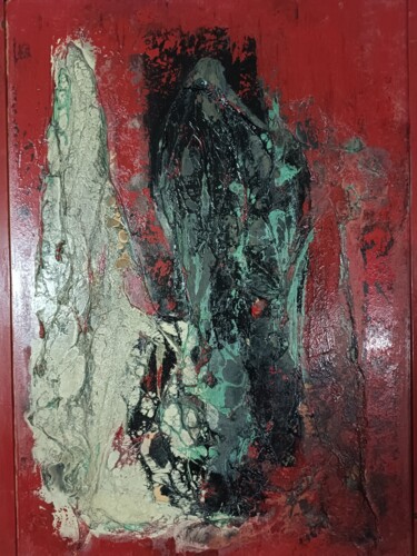 Painting titled "Combustione5" by Guido Guzzo, Original Artwork, Enamel