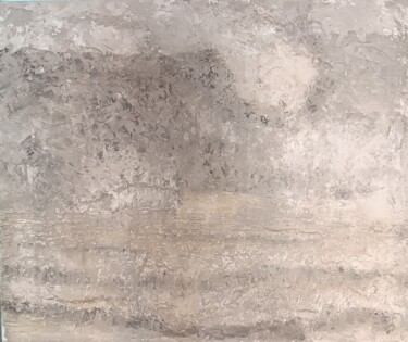 Pittura intitolato "Mare" da Guido Guzzo, Opera d'arte originale, Smalto Montato su Telaio per barella in legno