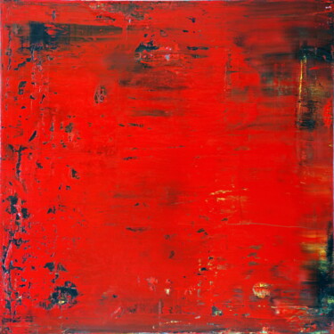 Painting titled "No. 1370_Untitled" by Guido Lötscher, Original Artwork, Oil Mounted on Wood Stretcher frame