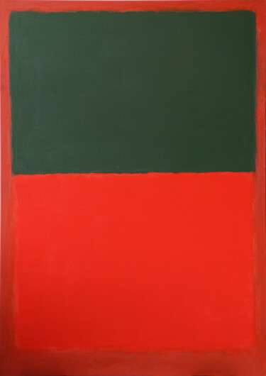 Painting titled "No. 1180_Untitled" by Guido Lötscher, Original Artwork, Oil Mounted on Wood Stretcher frame