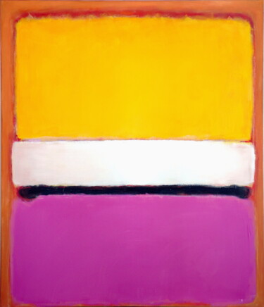 No. 1058_Small black stripe Malerei mit dem Titel "No. 1058_Small blac…" von Guido Lötscher, Original-Kunstwerk, Öl