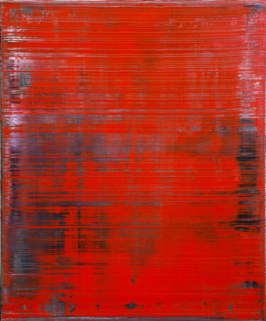 Painting titled "No. 1757_Untitled" by Guido Lötscher, Original Artwork, Oil Mounted on Wood Stretcher frame