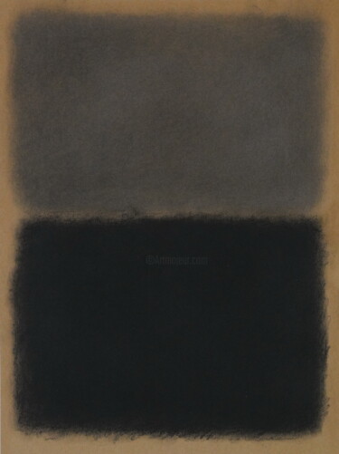 Pintura titulada "No. 2500_Texture té…" por Guido Lötscher, Obra de arte original, Pastel