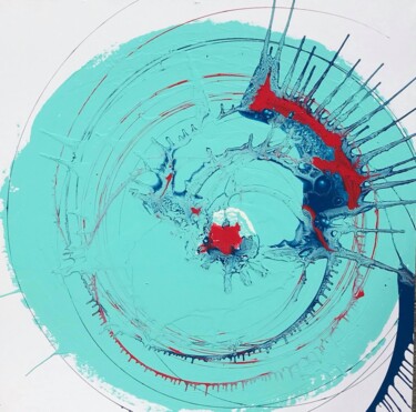 Pintura intitulada "Oceano" por Guido Mannini, Obras de arte originais, Tinta de esmalte
