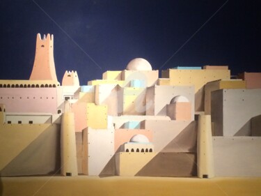 Painting titled "GHARDAIA" by Guido Mannini, Original Artwork, Oil