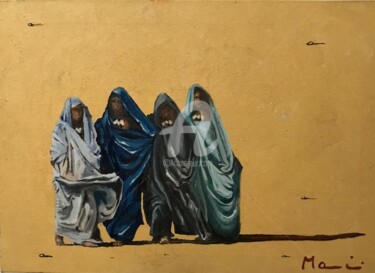 Painting titled "les-femmes II" by Guido Mannini, Original Artwork, Oil
