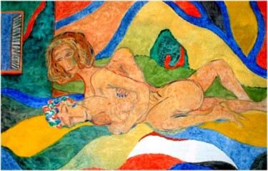 Painting titled "doppio sogno" by Guido Maria Filippi, Original Artwork, Oil