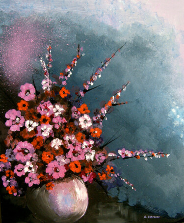 Malerei mit dem Titel "Il potere dei fiori" von Guido Schraner, Original-Kunstwerk, Acryl