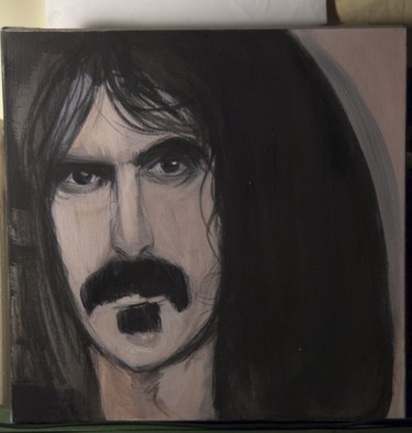 Pittura intitolato "Frank Zappa" da Guido Mori, Opera d'arte originale, Olio