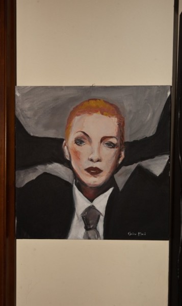 Pittura intitolato "Annie Lennox" da Guido Mori, Opera d'arte originale, Olio