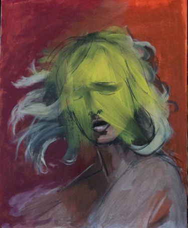 Pittura intitolato "Scream - Urlo" da Guido Mori, Opera d'arte originale, Olio