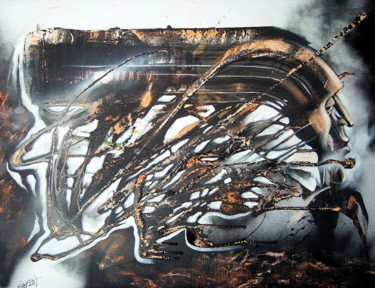 Картина под названием "Migraine" - Guillaume Vincent, Подлинное произведение искусства, Акрил