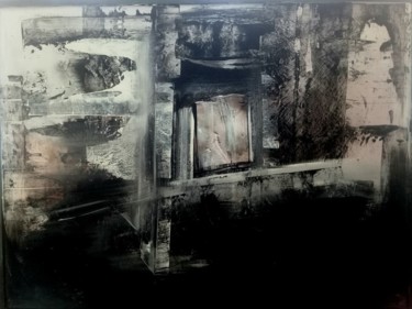 Картина под названием "Fenetre" - Guillaume Vincent, Подлинное произведение искусства, Акрил Установлен на Деревянная рама д…