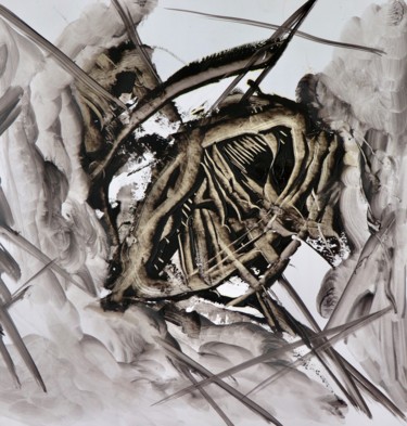 Peinture intitulée "Cocon" par Guillaume Vincent, Œuvre d'art originale, Huile