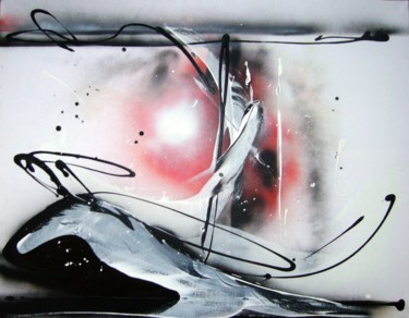Картина под названием "Abstrait 13" - Guillaume Vincent, Подлинное произведение искусства, Акрил Установлен на Деревянная ра…