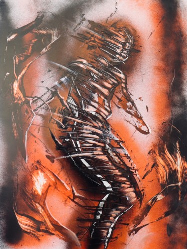 Painting titled "Silent hill" by Guillaume Vincent, Original Artwork, Spray paint