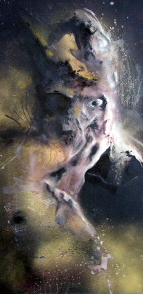 Картина под названием "§§§" - Guillaume Vincent, Подлинное произведение искусства, Чернила Установлен на Деревянная рама для…