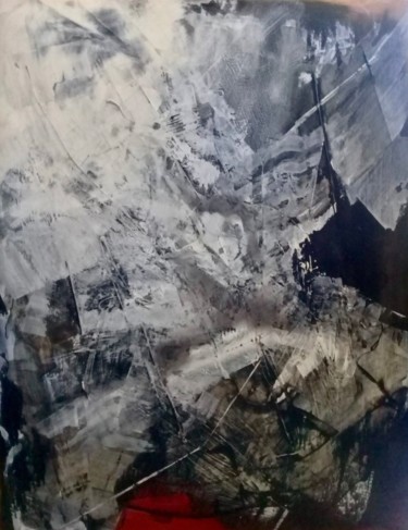Peinture intitulée "Mauvaise météo" par Guillaume Vincent, Œuvre d'art originale, Acrylique Monté sur Autre panneau rigide