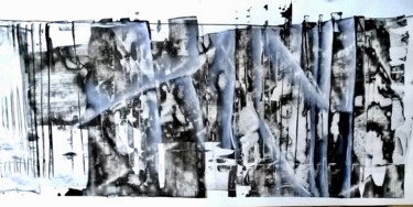Painting titled "Ecriture 2" by Guillaume Vincent, Original Artwork, Acrylic