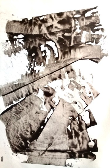 Peinture intitulée "Trace 3" par Guillaume Vincent, Œuvre d'art originale, Acrylique