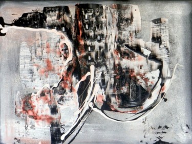 Картина под названием "Banlieu" - Guillaume Vincent, Подлинное произведение искусства, Акрил Установлен на Деревянная рама д…