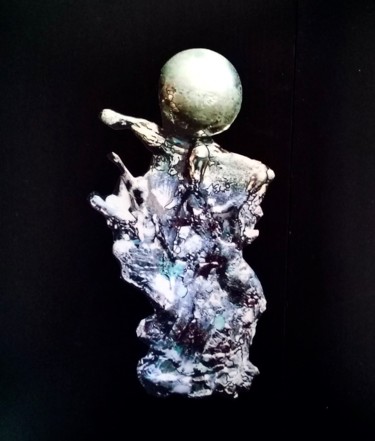 Sculpture titled "Soudure composite" by Guillaume Vincent, Original Artwork, Metals