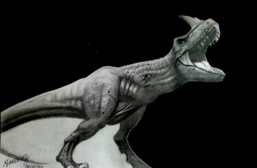 Dessin intitulée "Dino Rossi" par Guillaume Vincent, Œuvre d'art originale, Crayon
