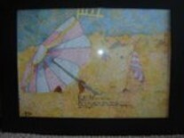 Painting titled "Praia colorida" by Guil Vilani, Original Artwork