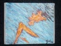 Pintura intitulada "mergulho.jpg" por Guil Vilani, Obras de arte originais