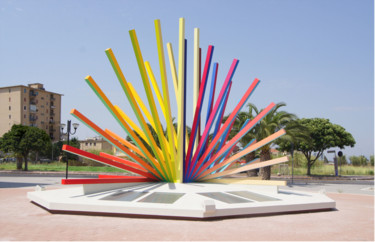 Sicilia Italia Sculpture intitulée "Sicilia Italia" par Guil, Œuvre d'art originale, Métaux