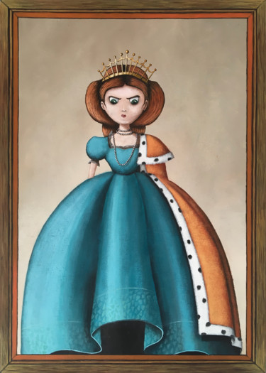 Peinture intitulée "princesse.jpg" par Camille Guilbaud, Œuvre d'art originale, Acrylique