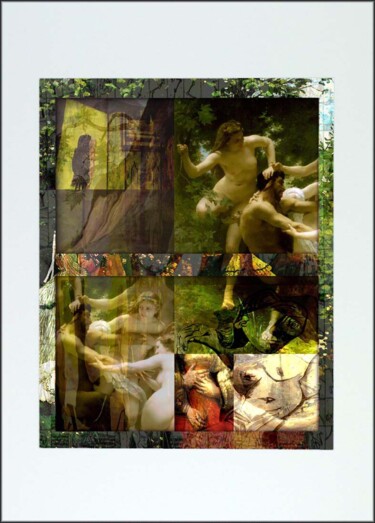 Digitale Kunst mit dem Titel "8-Les Bacchanales" von Guillaume-André Morinet, Original-Kunstwerk, Digitaldruck